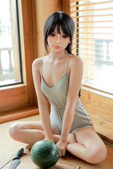 150cm (4.92ft) Flat Chest Innocent Japanese Girl Love Doll D5041804 Kira